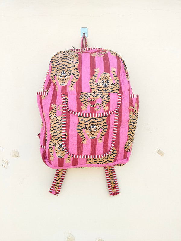 Cotton Quilt Patchwork Backpack Cotton Indian Laptop Bag Hand Bohemian Hippie Tote Backpack cotton patch work tote bag reversible bag - 14