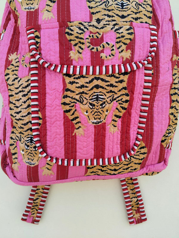 Cotton Quilt Patchwork Backpack Cotton Indian Laptop Bag Hand Bohemian Hippie Tote Backpack cotton patch work tote bag reversible bag - 14