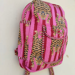 Cotton Quilt Patchwork Backpack Cotton Indian Laptop Bag Hand Bohemian Hippie Tote Backpack cotton patch work tote bag reversible bag - 14