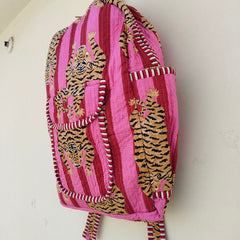 Cotton Quilt Patchwork Backpack Cotton Indian Laptop Bag Hand Bohemian Hippie Tote Backpack cotton patch work tote bag reversible bag - 14