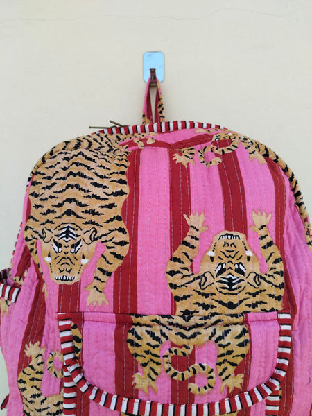 Cotton Quilt Patchwork Backpack Cotton Indian Laptop Bag Hand Bohemian Hippie Tote Backpack cotton patch work tote bag reversible bag - 14