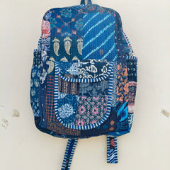 Cotton Quilt Patchwork Backpack Cotton Indian Laptop Bag Hand Bohemian Hippie Tote Backpack cotton patch work tote bag reversible bag - 13