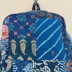 Cotton Quilt Patchwork Backpack Cotton Indian Laptop Bag Hand Bohemian Hippie Tote Backpack cotton patch work tote bag reversible bag - 13