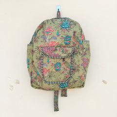 Cotton Quilt Patchwork Backpack Cotton Indian Laptop Bag Hand Bohemian Hippie Tote Backpack cotton patch work tote bag reversible bag - 11