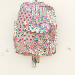 Cotton Quilt Patchwork Backpack Cotton Indian Laptop Bag Hand Bohemian Hippie Tote Backpack cotton patch work tote bag reversible bag - 10