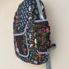 Cotton Quilt Patchwork Backpack Cotton Indian Laptop Bag Hand Bohemian Hippie Tote Backpack cotton patch work tote bag reversible bag - 9