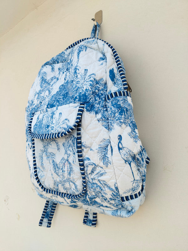 Cotton Quilt Patchwork Backpack Cotton Indian Laptop Bag Hand Bohemian Hippie Tote Backpack cotton patch work tote bag reversible bag - 8