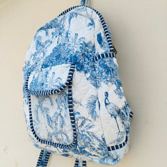 Cotton Quilt Patchwork Backpack Cotton Indian Laptop Bag Hand Bohemian Hippie Tote Backpack cotton patch work tote bag reversible bag - 8