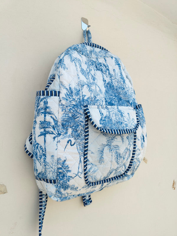 Cotton Quilt Patchwork Backpack Cotton Indian Laptop Bag Hand Bohemian Hippie Tote Backpack cotton patch work tote bag reversible bag - 8