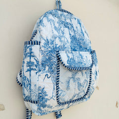 Cotton Quilt Patchwork Backpack Cotton Indian Laptop Bag Hand Bohemian Hippie Tote Backpack cotton patch work tote bag reversible bag - 8