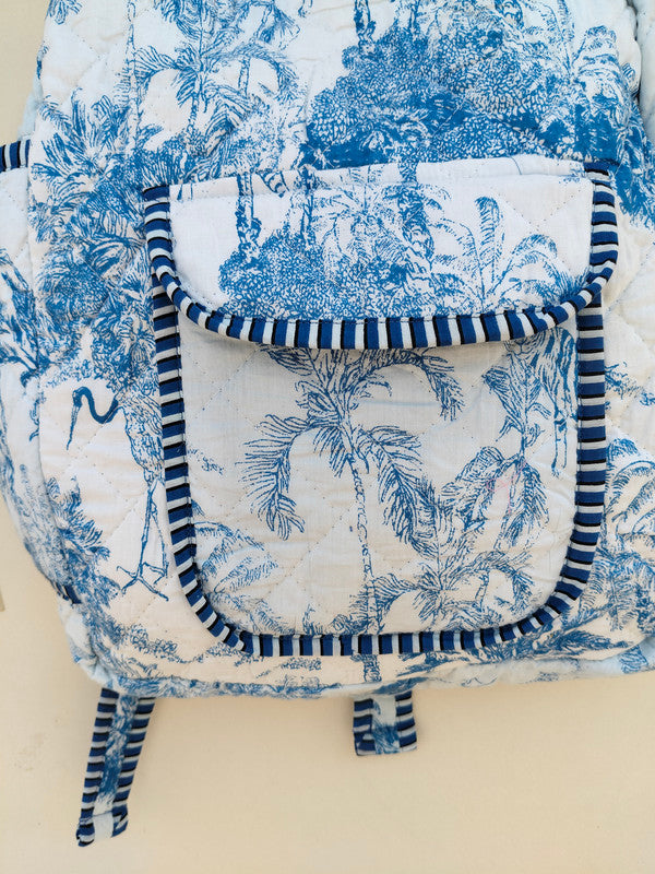 Cotton Quilt Patchwork Backpack Cotton Indian Laptop Bag Hand Bohemian Hippie Tote Backpack cotton patch work tote bag reversible bag - 8