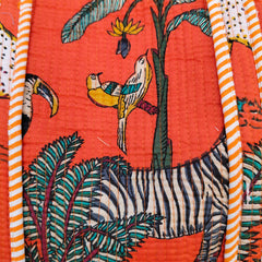 Cotton Quilt Patchwork Backpack Cotton Indian Laptop Bag Hand Bohemian Hippie Tote Backpack cotton patch work tote bag reversible bag - 1