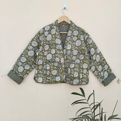 Cotton Handcrafted Kantha Quilted Reversible Patchwork Jacket Handmade Cotton Coat - 1