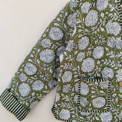 Cotton Handcrafted Kantha Quilted Reversible Patchwork Jacket Handmade Cotton Coat - 1