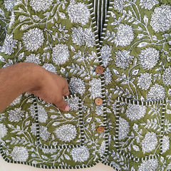 Cotton Handcrafted Kantha Quilted Reversible Patchwork Jacket Handmade Cotton Coat - 1