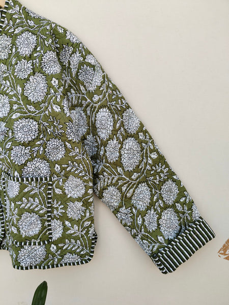 Cotton Handcrafted Kantha Quilted Reversible Patchwork Jacket Handmade Cotton Coat - 1
