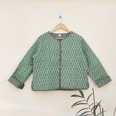 Cotton Handcrafted Kantha Quilted Reversible Patchwork Jacket Handmade Cotton Coat - 2