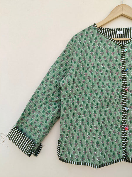 Cotton Handcrafted Kantha Quilted Reversible Patchwork Jacket Handmade Cotton Coat - 2
