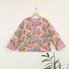 Cotton Handcrafted Kantha Quilted Reversible Patchwork Jacket Handmade Cotton Coat - 3