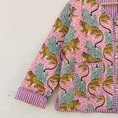 Cotton Handcrafted Kantha Quilted Reversible Patchwork Jacket Handmade Cotton Coat - 3