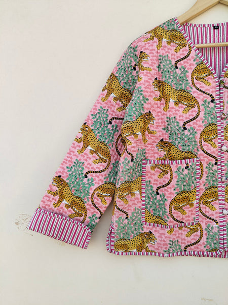 Cotton Handcrafted Kantha Quilted Reversible Patchwork Jacket Handmade Cotton Coat - 3