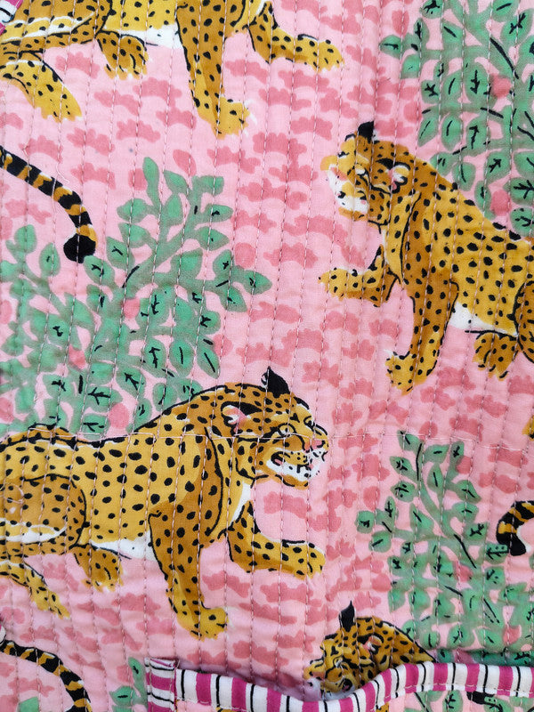 Cotton Handcrafted Kantha Quilted Reversible Patchwork Jacket Handmade Cotton Coat - 3