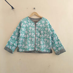 Cotton Handcrafted Kantha Quilted Reversible Patchwork Jacket Handmade Cotton Coat - 5