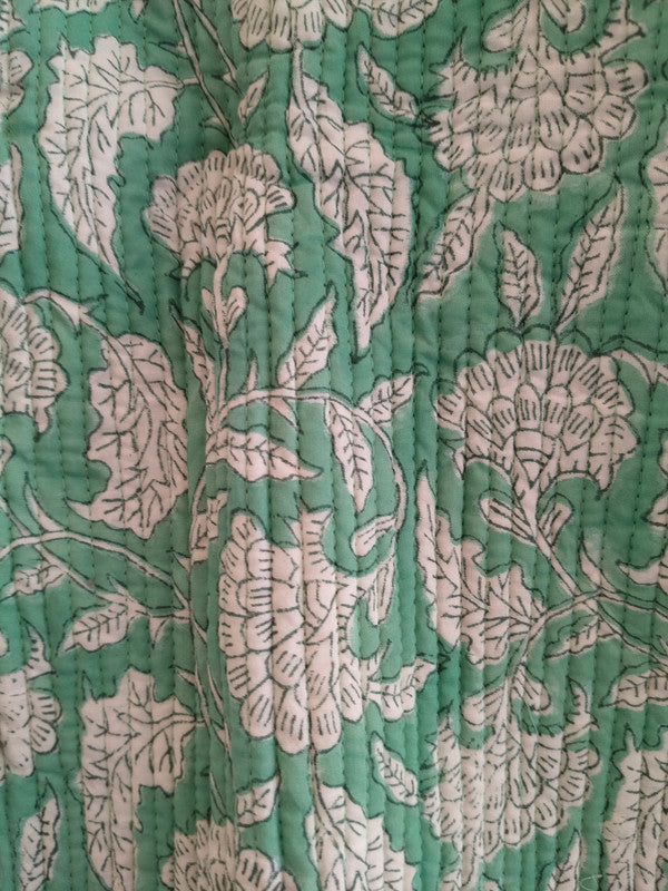 Cotton Handcrafted Kantha Quilted Reversible Patchwork Jacket Handmade Cotton Coat - 5