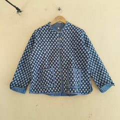 Cotton Handcrafted Kantha Quilted Reversible Patchwork Jacket Handmade Cotton Coat - 4