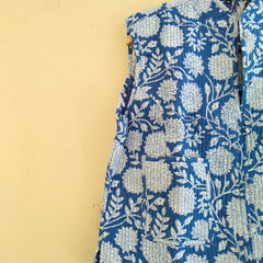 Cotton Handcrafted Kantha Quilted Reversible Patchwork Jacket Handmade Cotton Coat - 6