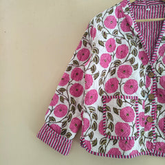 Cotton Handcrafted Kantha Quilted Reversible Patchwork Jacket Handmade Cotton Coat - 7