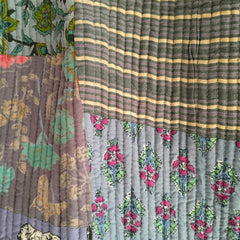 Cotton Handcrafted Kantha Quilted Reversible Patchwork Jacket Handmade Cotton Coat - 11