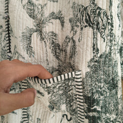 Cotton Handcrafted Kantha Quilted Reversible Patchwork Jacket Handmade Cotton Coat - 8