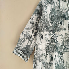Cotton Handcrafted Kantha Quilted Reversible Patchwork Jacket Handmade Cotton Coat - 8
