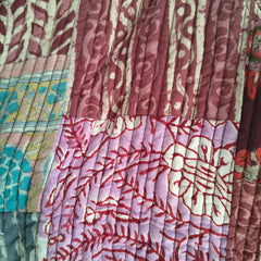 Cotton Handcrafted Kantha Quilted Reversible Patchwork Jacket Handmade Cotton Coat - 12