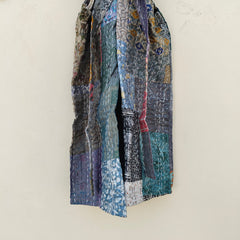 Beautiful Shade Patchwork Handmade Silk Kantha Kimono,Bath Robe,Indian Kantha,Traditional Robe,Bridemade,Longewear/Gift someone Special - 17