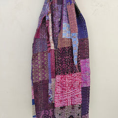 Beautiful Shade Patchwork Handmade Silk Kantha Kimono,Bath Robe,Indian Kantha,Traditional Robe,Bridemade,Longewear/Gift someone Special - 10