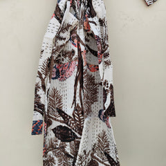 Beautiful Shade Patchwork Handmade Silk Kantha Kimono,Bath Robe,Indian Kantha,Traditional Robe,Bridemade,Longewear/Gift someone Special - 15