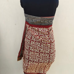 Hand Block Printed Cotton Sarongs & Scarves - Lightweight Summer Dupattas & Beachwear Gifts for Her - 21
