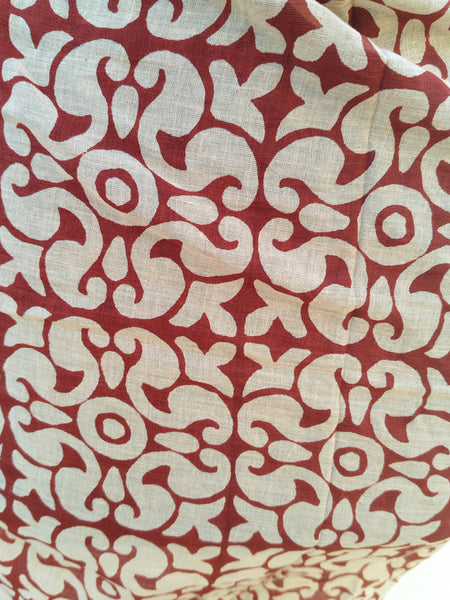 Hand Block Printed Cotton Sarongs & Scarves - Lightweight Summer Dupattas & Beachwear Gifts for Her - 21