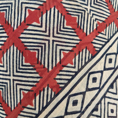 Hand Block Printed Cotton Sarongs & Scarves - Lightweight Summer Dupattas & Beachwear Gifts for Her - 17