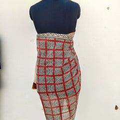 Hand Block Printed Cotton Sarongs & Scarves - Lightweight Summer Dupattas & Beachwear Gifts for Her - 17