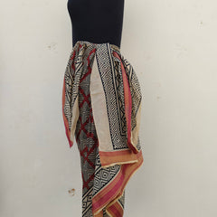 Hand Block Printed Cotton Sarongs & Scarves - Lightweight Summer Dupattas & Beachwear Gifts for Her - 17