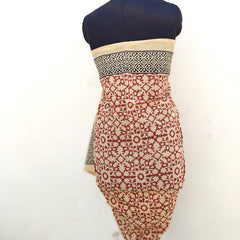 Hand Block Printed Cotton Sarongs & Scarves - Lightweight Summer Dupattas & Beachwear Gifts for Her - 14