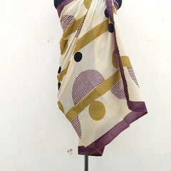 Hand Block Printed Cotton Sarongs & Scarves - Lightweight Summer Dupattas & Beachwear Gifts for Her - 13