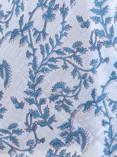 Hand Block Printed Cotton Sarongs & Scarves - Lightweight Summer Dupattas & Beachwear Gifts for Her - 15