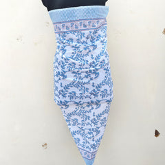 Hand Block Printed Cotton Sarongs & Scarves - Lightweight Summer Dupattas & Beachwear Gifts for Her - 15