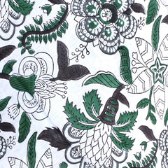 Hand Block Printed Cotton Sarongs & Scarves - Lightweight Summer Dupattas & Beachwear Gifts for Her - 16