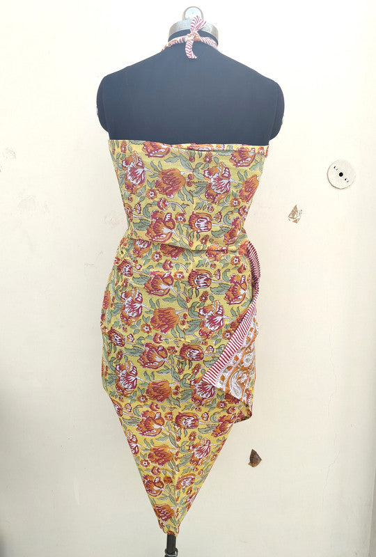 Hand Block Printed Cotton Sarongs & Scarves - Lightweight Summer Dupattas & Beachwear Gifts for Her - 2