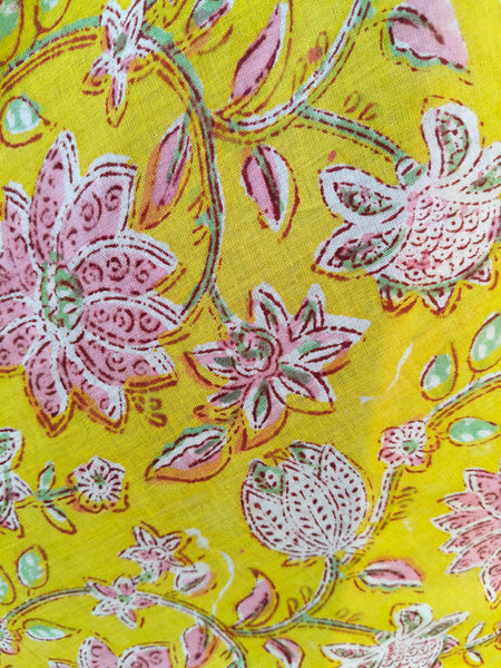 Hand Block Printed Cotton Sarongs & Scarves - Lightweight Summer Dupattas & Beachwear Gifts for Her - 6